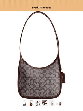 Coach Brown Signature Jacquard Shoulder Bag